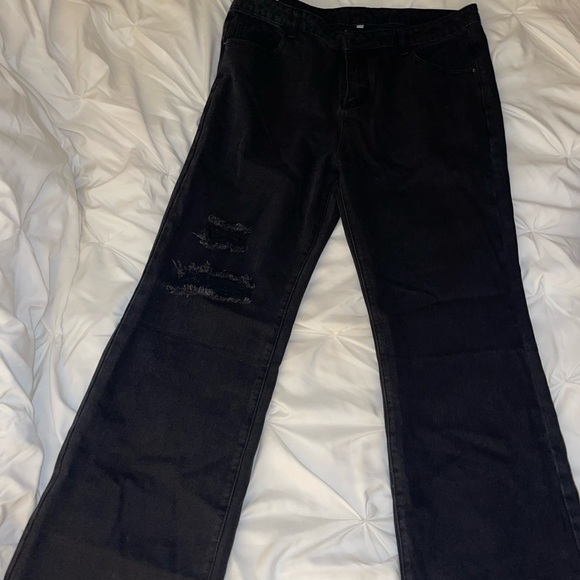 Black Bellbottom Denim - Picture 9 of 10